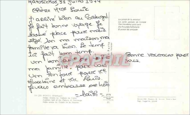 Postcard Modern Porto Portugal