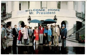 President and Mrs. Reagan and Staff at White House, Coming Home, 1981