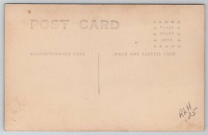 RPPC Sweet Portrait Big Sister Hair Bow Little Brother Big Smiles  Postcard I39