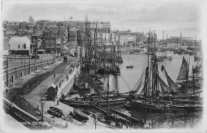 uk32638 ramsgate harbour from new road real photo uk