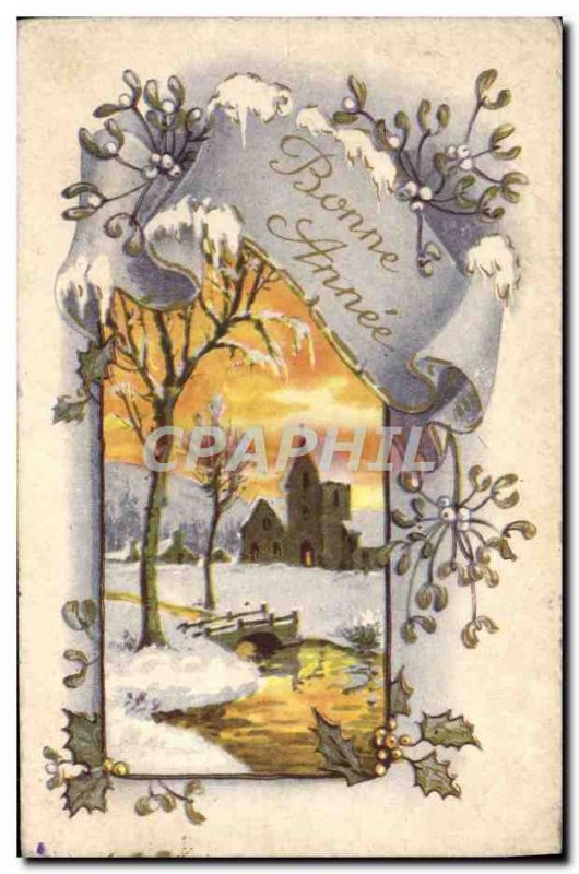 Fancy Old Postcard Bonne Fete