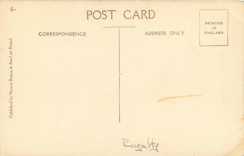 Postcard 1935 Silver Jubilee King George V & Queen Mary, Clifton Bridge, Bristol