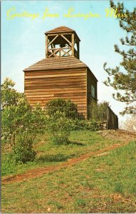 postcard Greetings from Lexington, Mass - bell tower