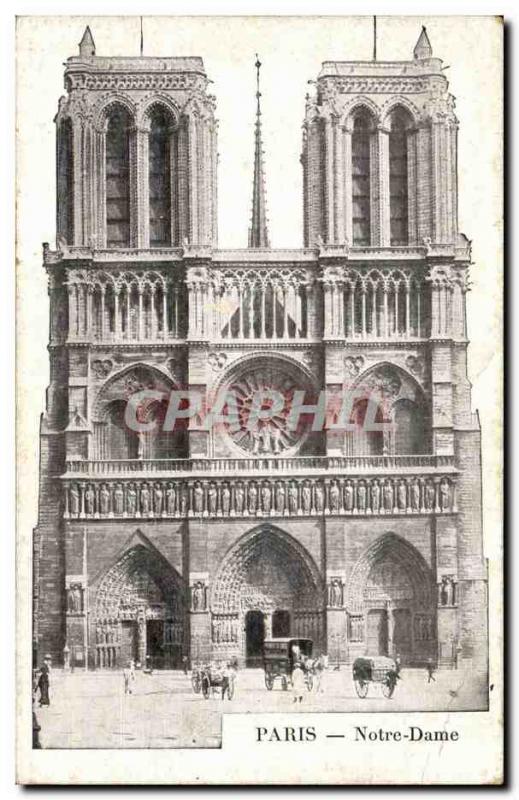 Paris Old Postcard Notre Dame