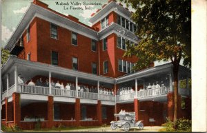 Vtg 1910s Wabash Valley Sanitarium Lafayette Indiana IN Postcard