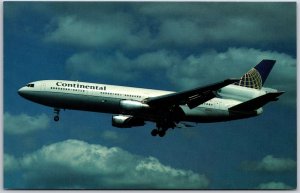 Airplane Continental Airlines McDonnell Douglas DC-10-30 N19072 London Postcard