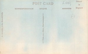 B210 England Blackpool in August Tower Beach RPPC vintage postcard