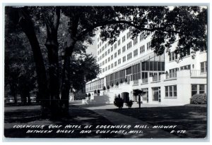 Edgewater Gulf Hotel Edgewater Miss Midway Biloxi Gulfport RPPC Photo Postcard