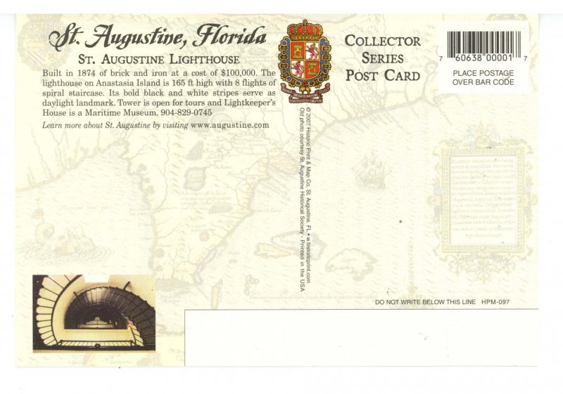 FL - St. Augustine Lighthouse. 4 Views Over 120 Years (continental size)