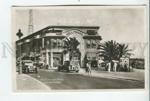 460408 FRANCE Nice Casino library shops cars Vintage photo postcard