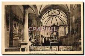 Old Postcard Mont Sainte Odile Convent Inside The Church