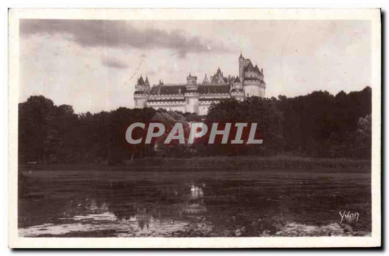 Old Postcard Chateau de Pierrefonds General View from the Pond