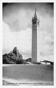 BERKELEY CA~CAMPANILE UNIVERSITY OF CALIFORNIA POSTCARD