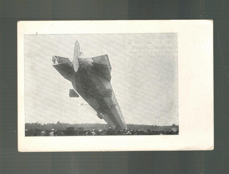 Menta 1909 Berlín Alemania Zeppelin Dirigible Tarjeta Postal Tapa Lz 3