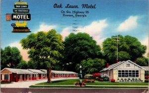 Postcard Oak Lawn Motel Highway 55 in Dawson, Georgia~139080