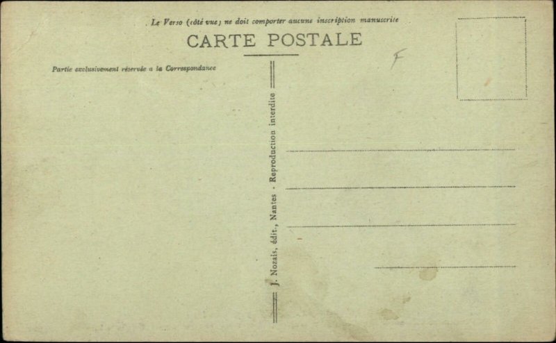 Drunk Frenchmen Playing Billiards Pool c1915 Postcard