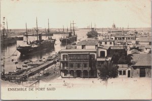 Egypt Port Said Ensemble Vintage Postcard C126