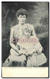 Old Postcard HRH the Princes of Wales and Princess Alexandra Victoria