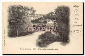 Old Postcard Roquefavour The Arrival of Aix Riviera