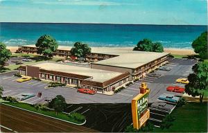 Holiday Inn Norfolk Virginia VA 1010 W Ocean View old cars Postcard