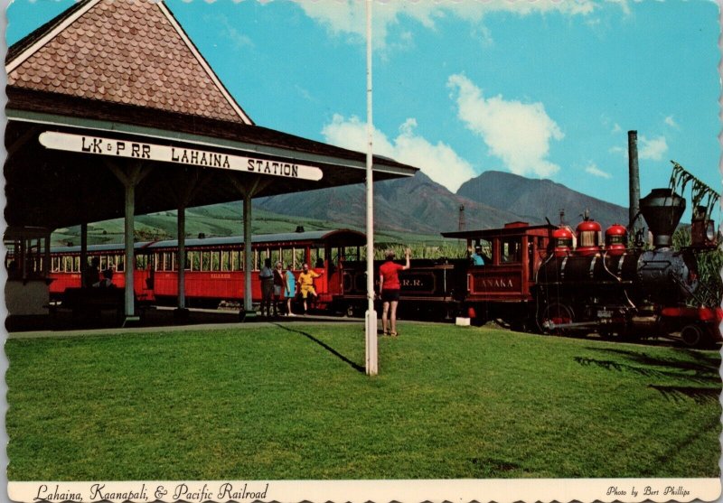 Lahaina Kaanapali & Pacific Railroad Maui Hawaii Postcard PC538