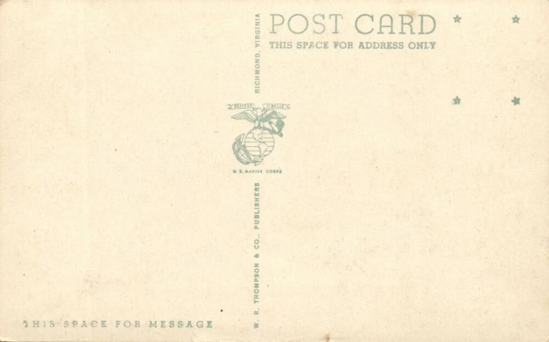 Camp Lejeune, N.C., Camp Theatre (1940s) WWII Postcard No. 1904