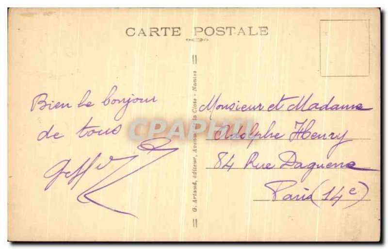 Old Postcard Laval La Cathedrale