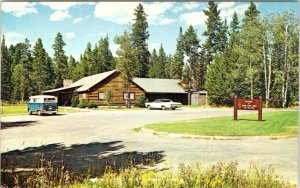 WY, Wyoming JENNY LAKE LODGE Grand Teton National Park VW VAN Roadside Postcard