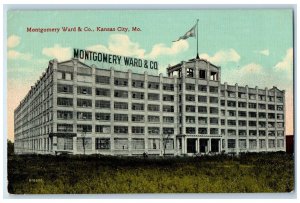 Kansas City Missouri MO Postcard Montgomery Ward And Company Exterior c1910's