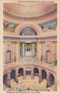 Minnestoa St Paul Rotunda And Entrance To Senate Chamber 