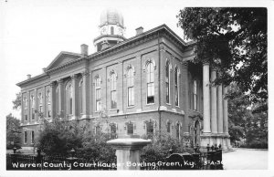 Bowling Green Kentucky Court House Real Photo Vintage Postcard AA54414