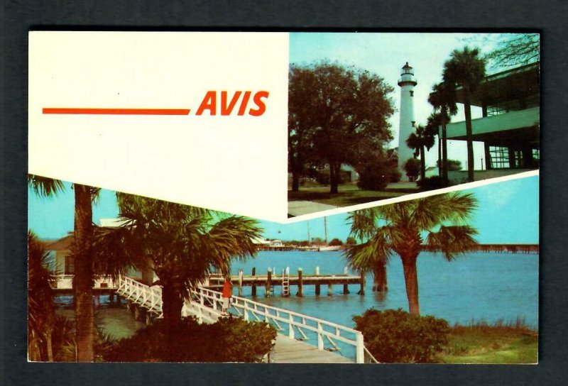 #556 AVIS Rent A Car Sytem, McKinnon Airport Is. St. Simons Is. Ga. Lighthouse 