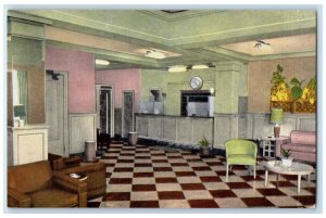 c1940 Interior View Hotel Jefferson Atlanta Georgia GA Unposted Antique Postcard