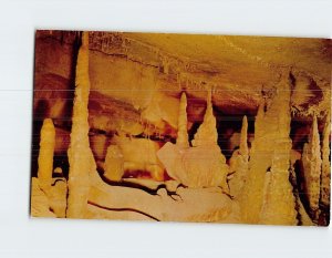 M-200226 Onyx Colonnade in Mammoth Cave National Park KY Stalagmites-Stalactites