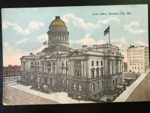 Vintage Postcard 1907-1915 Post Office, Kansas City, Missouri (MO)