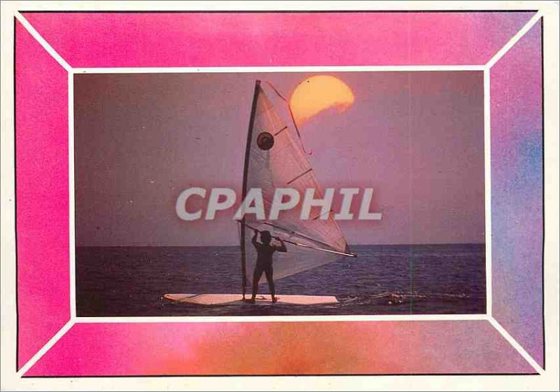 Modern Postcard Windsurfing