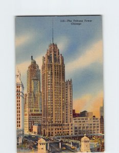 Postcard The Tribune Tower, Chicago, Illinois