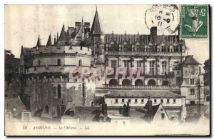 Postcard Old Amboise Chateau