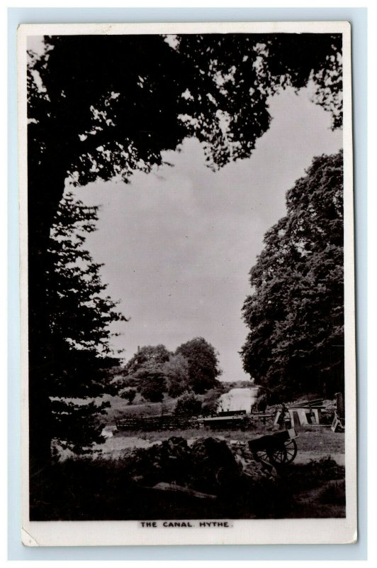 RPPC The Canal Hythe Royal Military England Real Photo Postcard