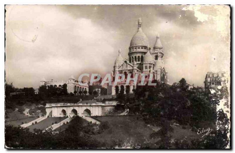 Paris - 18 - The Basilica of Montmartre - Sacre Coeur - Old Postcard