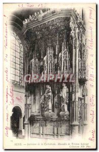 Old Postcard Sens Interior of the Mausoleum Cathderale Tristan Salazar