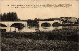 CPA Pont sur la Marne Reliant Vareddes a Germigny-l'Eveque (1298818)