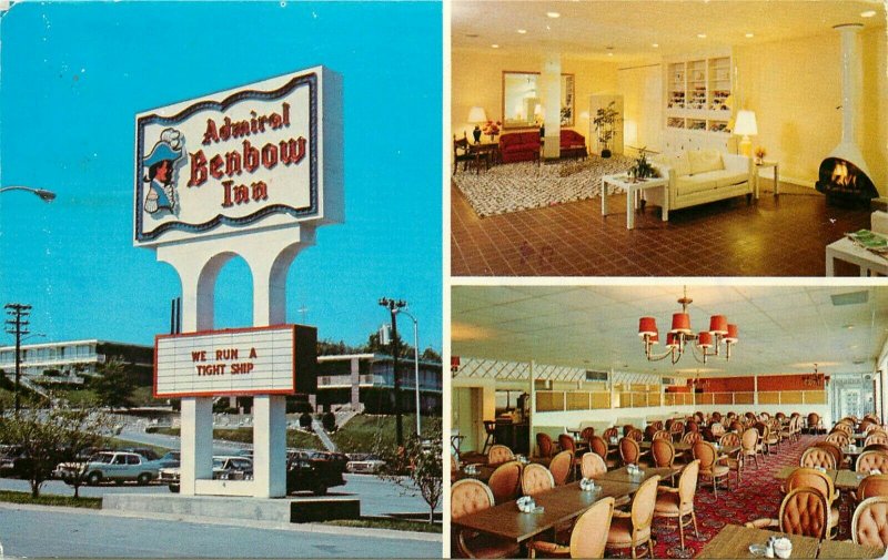 Admiral Benbow Inn Nashville Tennessee TN pm Postcard