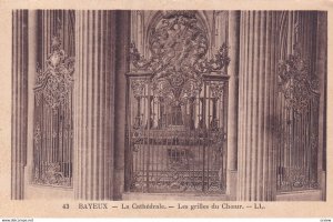 BAYEUX, Calvados, France, 1900-1910s; La Cathedrale, Les Grilles Du Choeur
