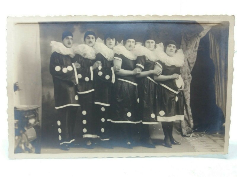 Group of Performers Mardi Gras Buch Hage Germany 1924 Vintage Postcard