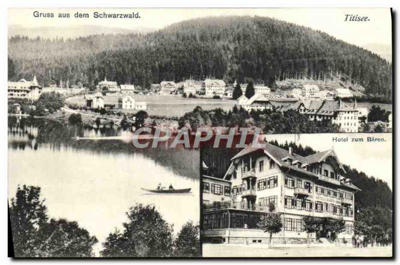 Old Postcard Titisee Gruss Aus Dem Schwarzwald Hotel zum Baren