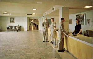 Fort Lee Virginia VA Army School Interior View 1950s-60s Postcard