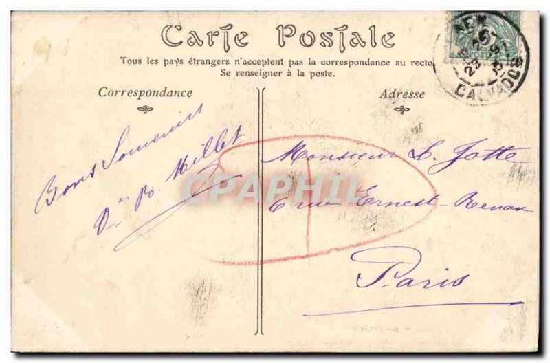 Old Postcard Caen Prefecture