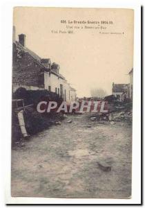 The Great War 1914-5 Old Postcard A street Berry au Bac