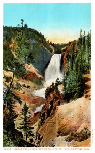 Yellowstone National Park, J.E. Haynes ,Great Fall from Red Rock